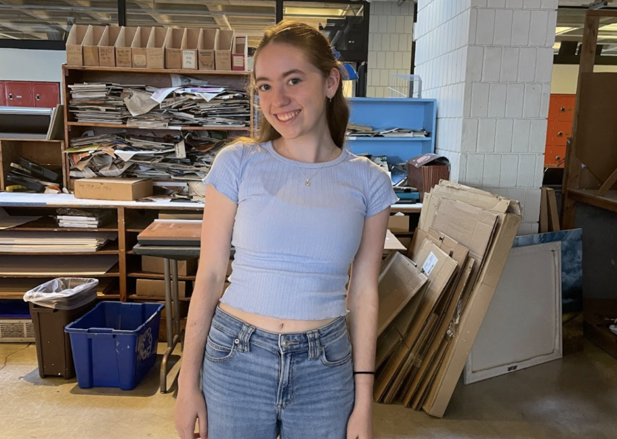 BLUE CLASS BONDING. After three years of anticipation, senior Ava Schluender committed to going “all out” in blue for class color day. “I’ve been waiting to do blue for so long, and I feel like it’s such a solid color. It’s kind of relaxing,” she said. Sporting American Eagle jeans and an Aeropostale top, Schluender stayed on theme down to her socks. She was especially delighted to observe the same commitment from her peers for their last Homecoming. “...it’s a pretty color. I feel like everyone actually did the theme this year, which was nice to see because it kind of shows that connection between everyone in the senior class,” she said. The verdict is in: blue was worth the wait.